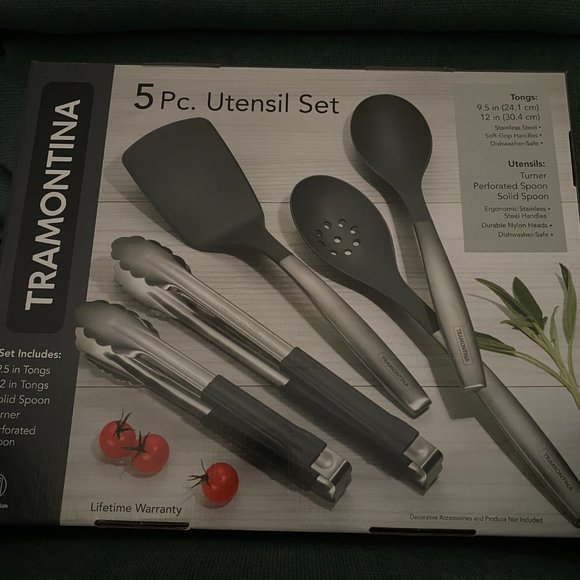 COPY - Tramontina 5 Pc. Utensil Set - New In Box - Picture 3 of 3